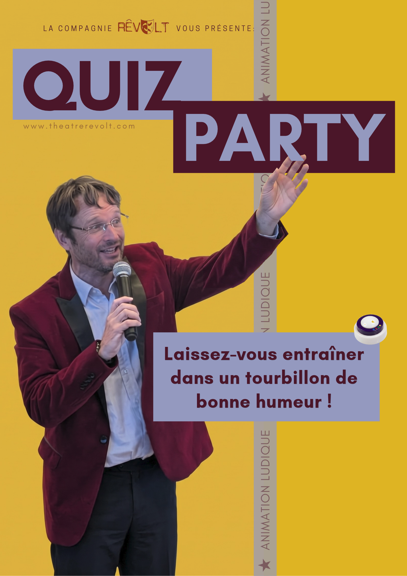 Affiche Ludo Quiz / Quiz Party